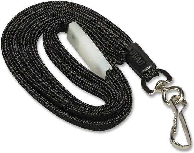 Alt view image 3 of 20 - Baumgartens Breakaway Lanyard w/ Hook 36" Black 65509
