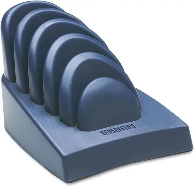 Main image of Kensington InSight Priority Puck Five-Slot Desktop Copyholder Plastic Dark Blue/Gray 62061