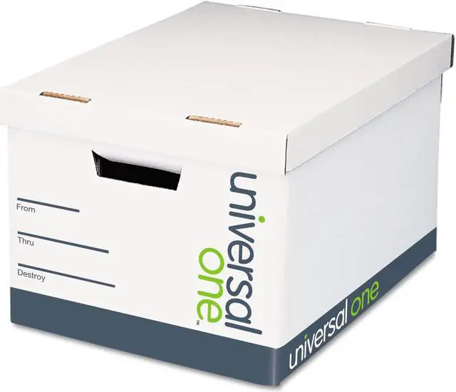 Alt view image 3 of 6 - Universal Lift-Off Lid File Storage Box Legal Fiberboard White 12/Carton 95221