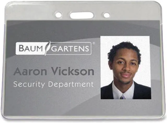 Alt view image 4 of 14 - Baumgartens Proximity Badge Holder Horizontal 3-1/2"x2-3/8" 50/PK Clear 47810
