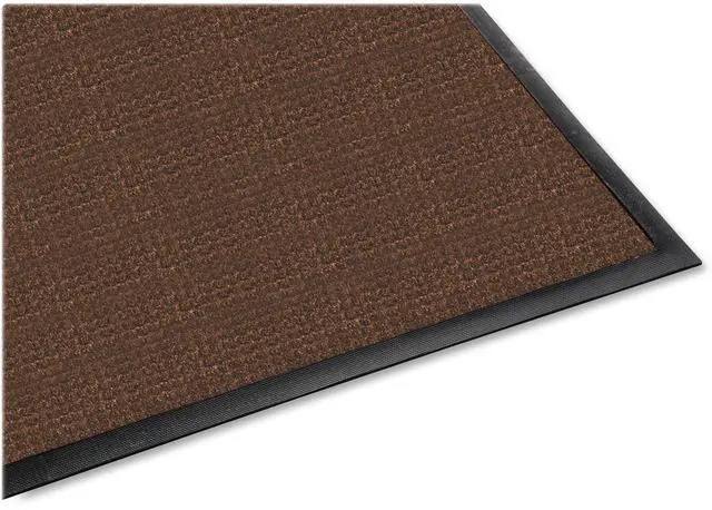 Alt view image 5 of 14 - Genuine Joe Indoor/Outdoor Mat Waterguard Rubber Back 3'x5' Brown 58842