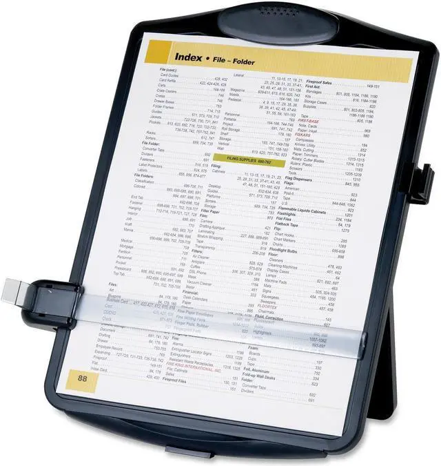 Alt view image 6 of 8 - Easel Document Holders, Adjustable, 10"x2"x14", Black