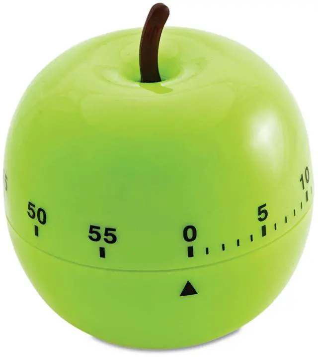 Main image of Shaped Timer, 4 1/2" Dia., Green Apple