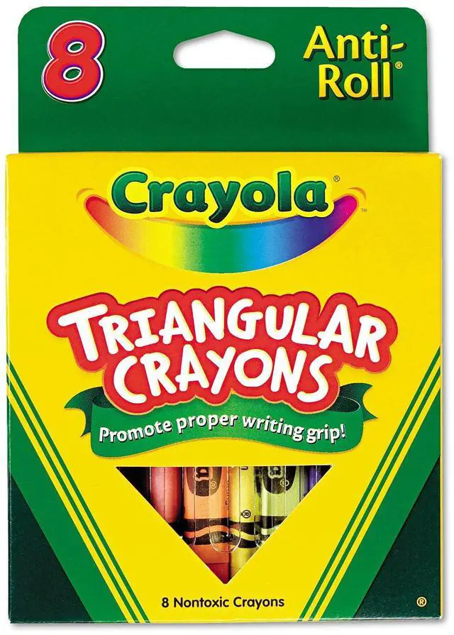 Alt view image 4 of 15 - Crayola Triangular Crayons 8 Colors/Box 524008