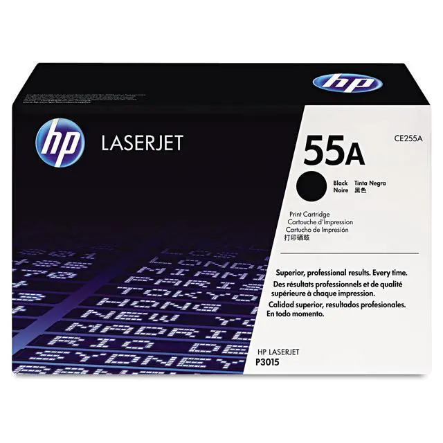 Alt view image 3 of 5 - HP 55A Black Original LaserJet Toner Cartridge f/ US Government (CE255AG)(Single Pack)
