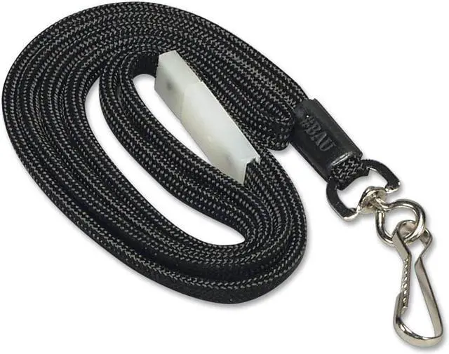 Alt view image 5 of 15 - Baumgartens Breakaway Lanyards, w/ Adj. Slide, 35" ,12/BX, Black 65549