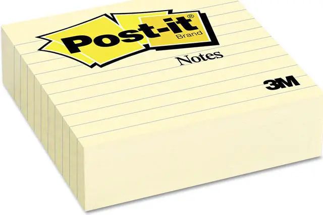 Alt view image 2 of 16 - 3M 675YL Original Notes 4 x 4 Canary Yellow 300 Sheets