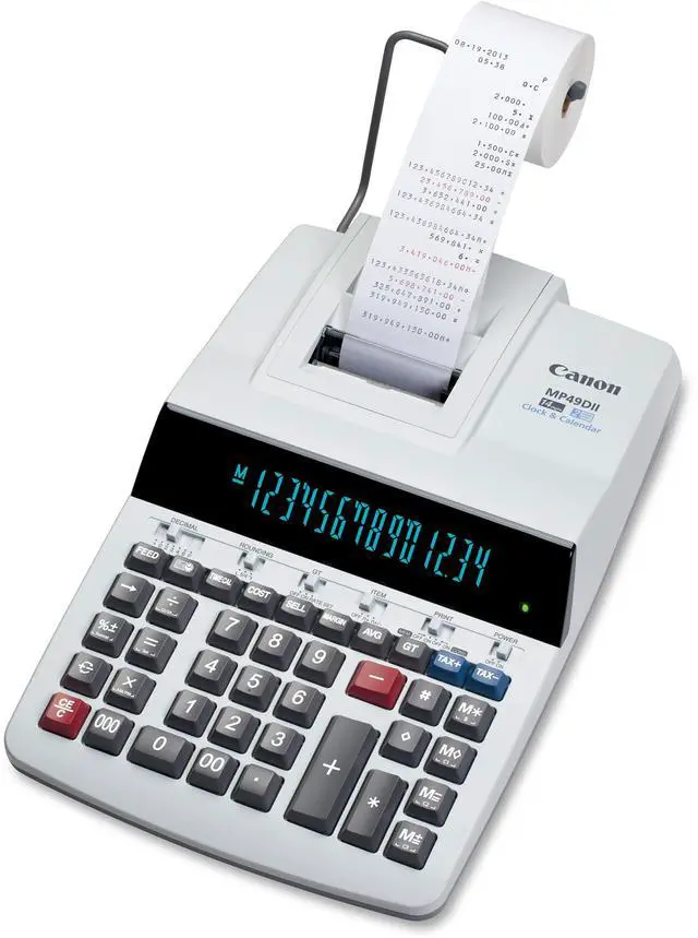 Alt view image 2 of 9 - CANON 8708B001 MP49DII GB Desktop Printing Calculator