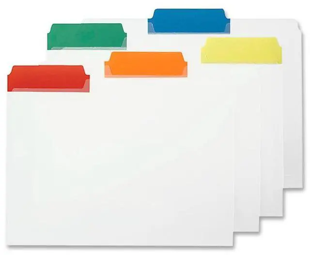 Alt view image 3 of 10 - Smead Manufacturing Company SMD10530 File Folder- Ltr- .33in.- Poly Color Tabs- Asst