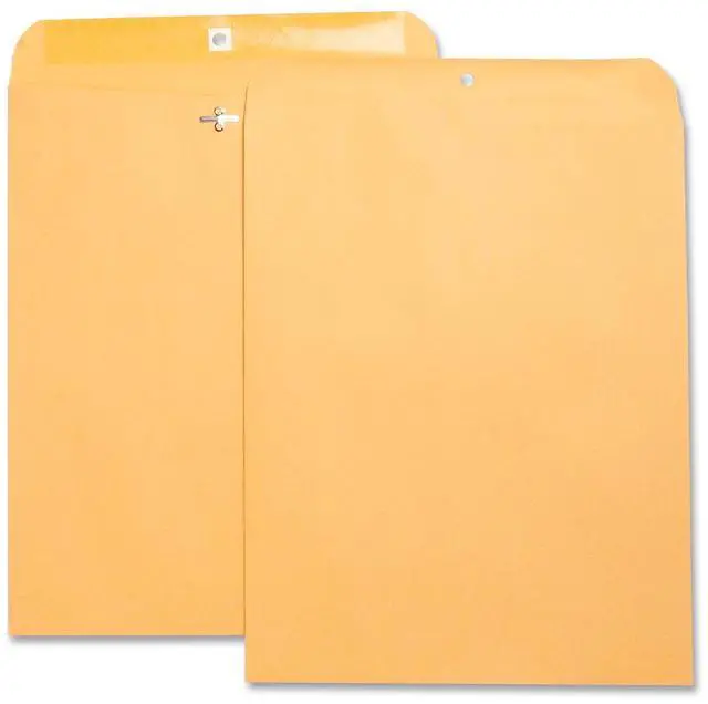 Alt view image 4 of 9 - Business Source Hvy-duty Clasp Envelopes 11-1/2"x14-1/2" 100/BX Brown Kraft