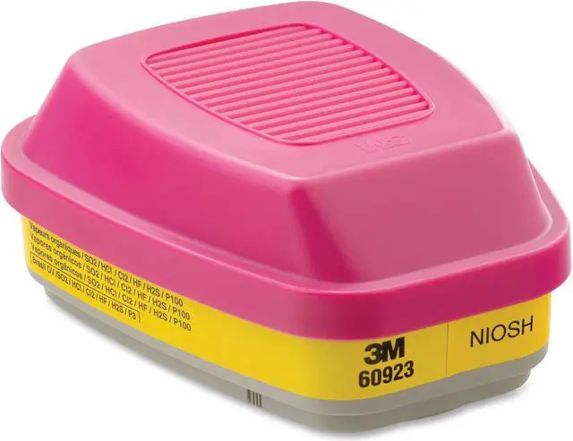 Alt view image 3 of 13 - 3M 60923 Cartridge/Filter for Organic Vapors, Acid Gases, Particulates