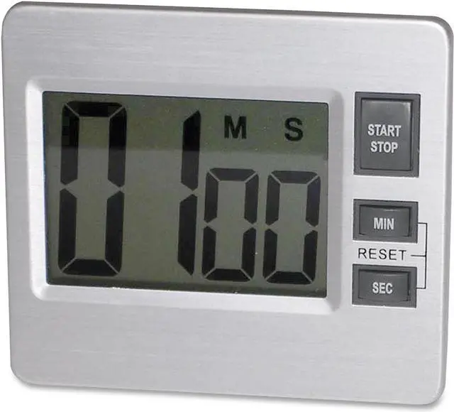 Alt view image 2 of 3 - Tatco Digital Timer - Desktop - Silver, Black