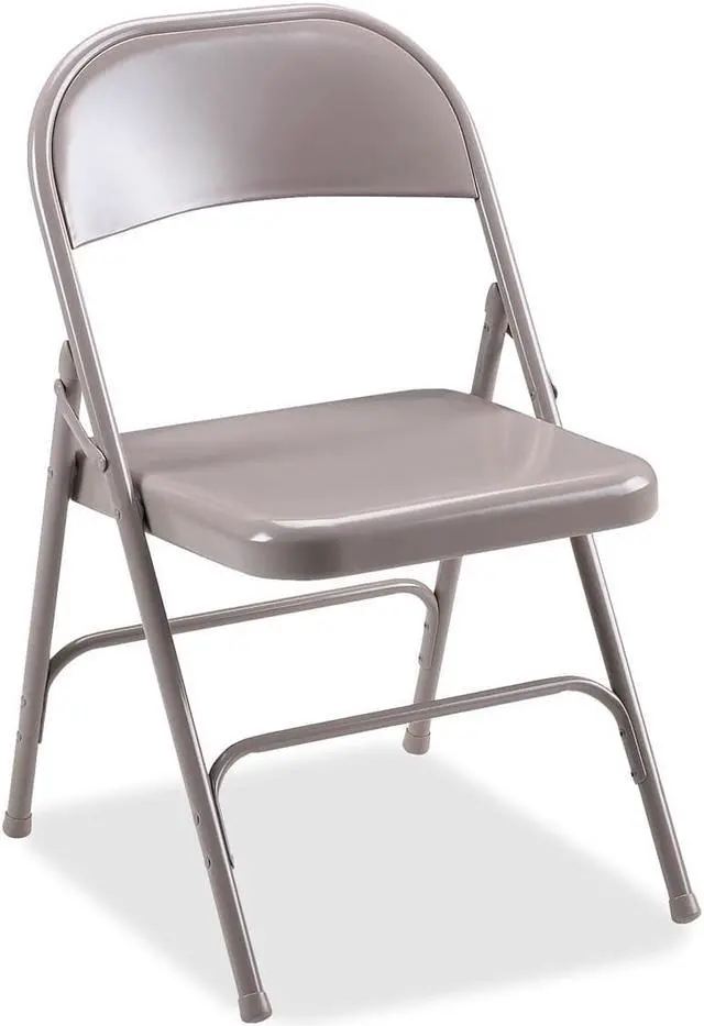 Alt view image 3 of 7 - Folding Chairs,Steel Seat,19-3/8"x18-1/4"x29-5/8",4/CT,BG