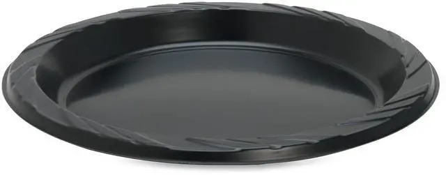 Alt view image 7 of 17 - Plastic Plates Round 9" Plate 125/PK Black