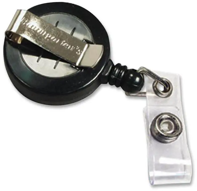 Alt view image 3 of 15 - Baumgartens Card Reel with Belt Clip/Strap Extends 30" 25/PK Black 68424