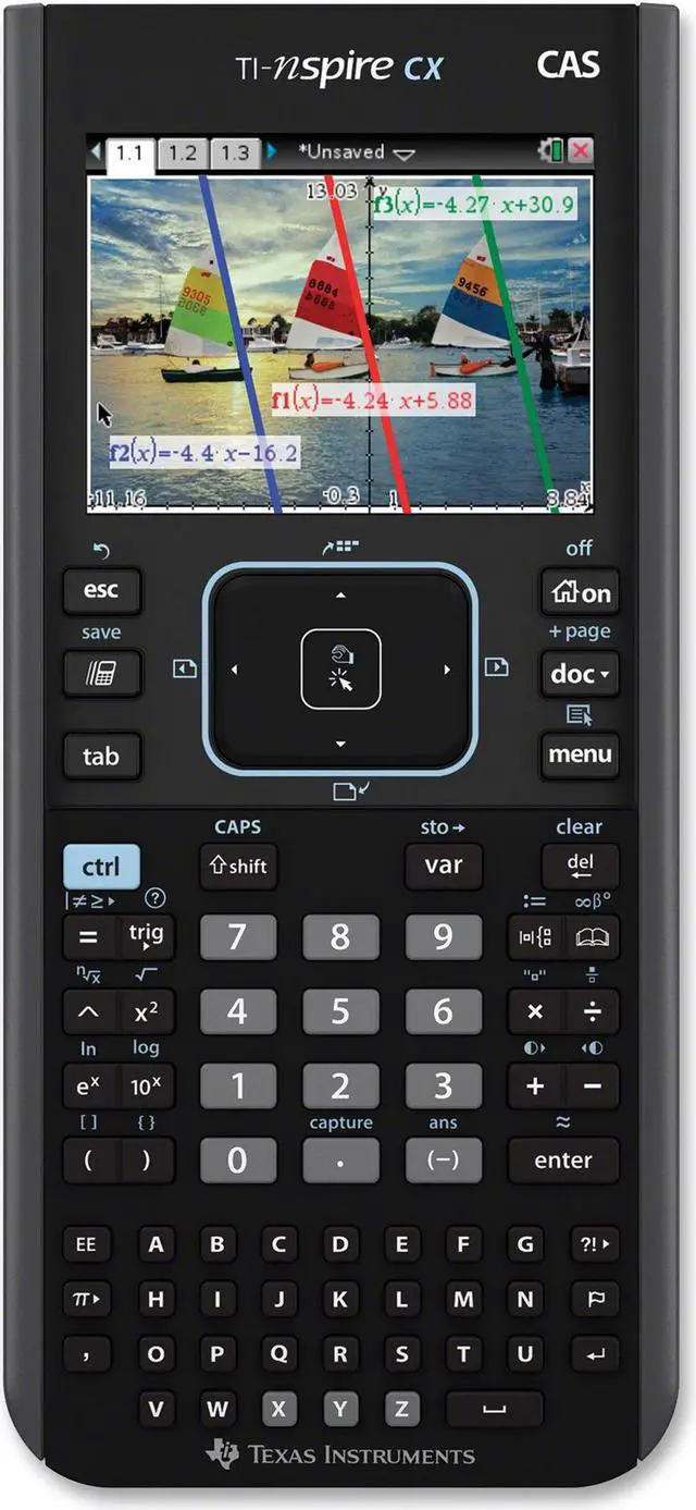 Alt view image 4 of 8 - Texas Instruments NSPIRECXCAS TI-Nspire CX CAS Handheld Graphing Calculator