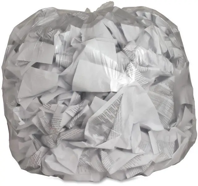 Alt view image 2 of 11 - Genuine Joe Trash Can Liner 40-45 Gallon .6Mil 40"x46" 250/BX Clear 01015