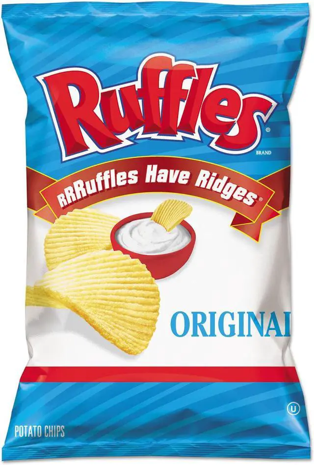 Alt view image 2 of 2 - Ruffles Original Potato Chips, 1.5 oz Bag, 64/Carton