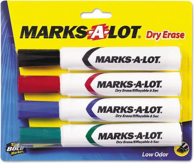 Alt view image 3 of 20 - Avery Marker,Dry Erase,4/Set 24409