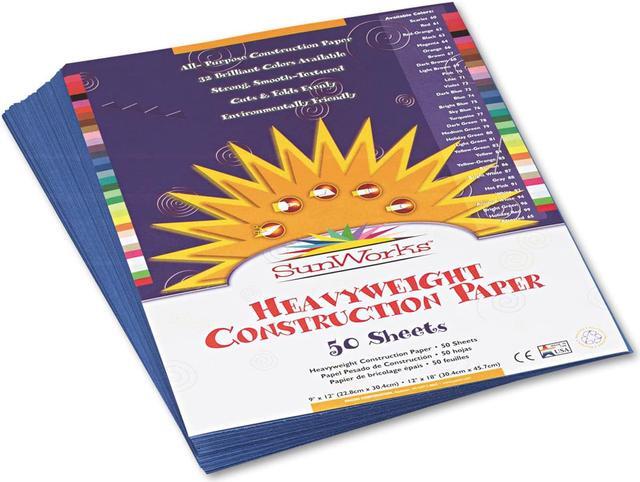 Alt view image 5 of 7 - Pacon 7403 SunWorks Construction Paper  Heavyweight  9 x 12  Blue  50 Sheets