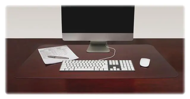 Alt view image 3 of 12 - Lorell Desk Pad Rectangular Non-glare 36"x20" Clear 39650