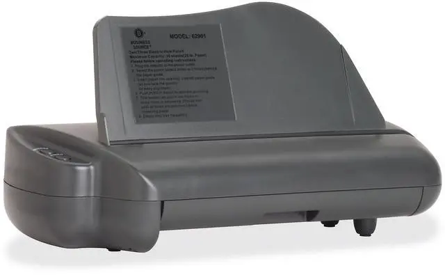 Alt view image 4 of 9 - Business Source Electric 3H Punch 1/4" 30 Sht Cap 17-3/4"x5-1/4"x8-1/4" GY 62901