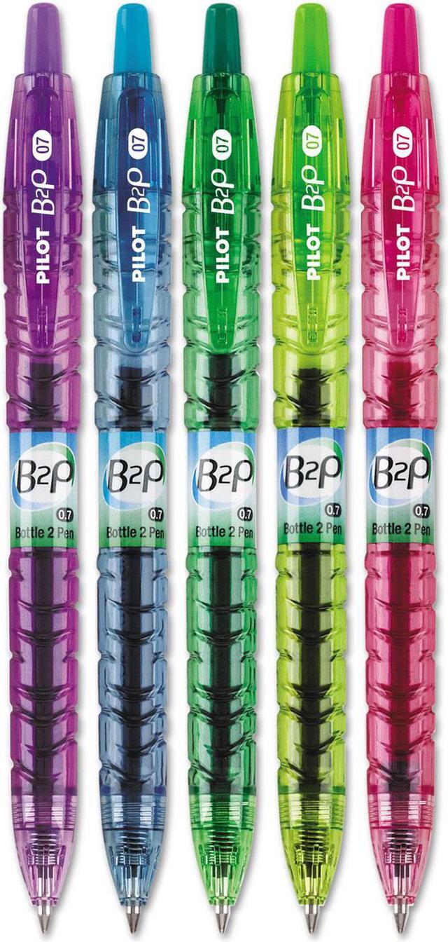 Alt view image 2 of 4 - Pilot B2P Bottle-2-Pen Colors Recycled Retractable Gel Ink Pen Assorted .7mm 5
