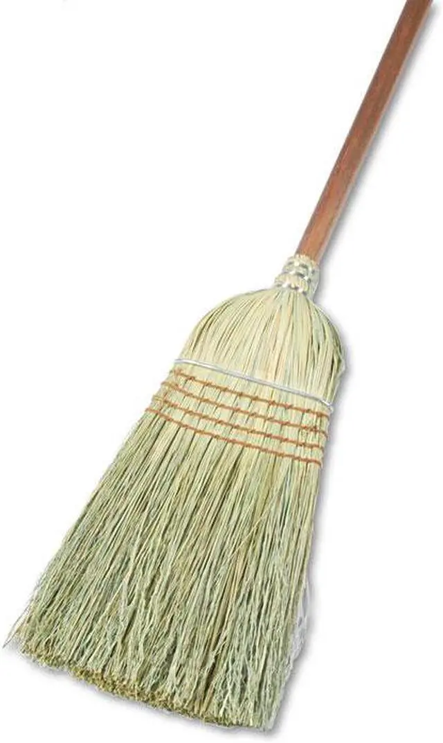 Main image of Boardwalk Warehouse Broom Yucca/Corn Fiber Bristles 42" Wood Handle Natural