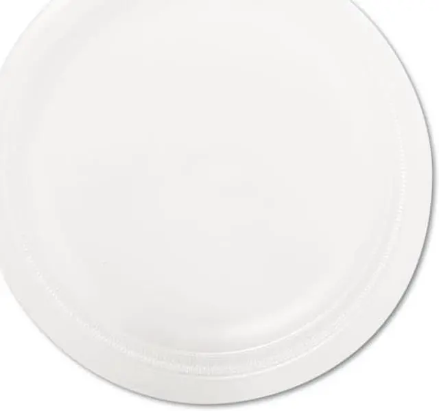 Main image of Quiet Classic Laminated Foam Dinnerware Plate 9" dia White 125/Pack