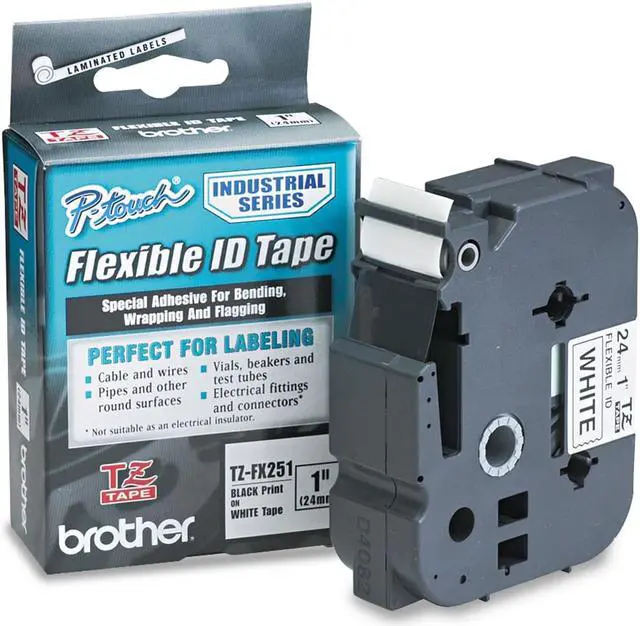 Alt view image 2 of 14 - Brother P-Touch TZe Flexible Tape Cartridge for P-Touch Labelers 1in x 26.2ft