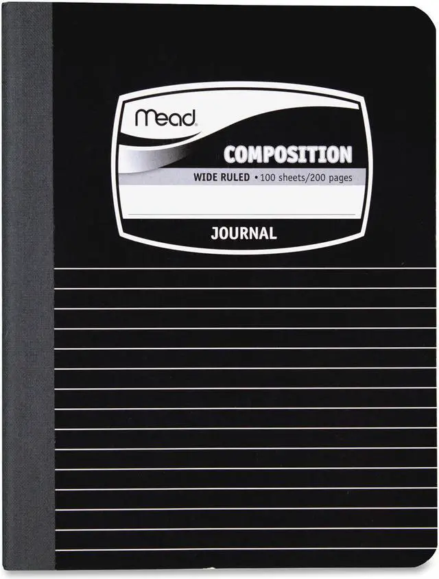 Alt view image 5 of 9 - Mead Composition Book Special Ruled 9-3/4"x7-1/2" Black Marble 09920