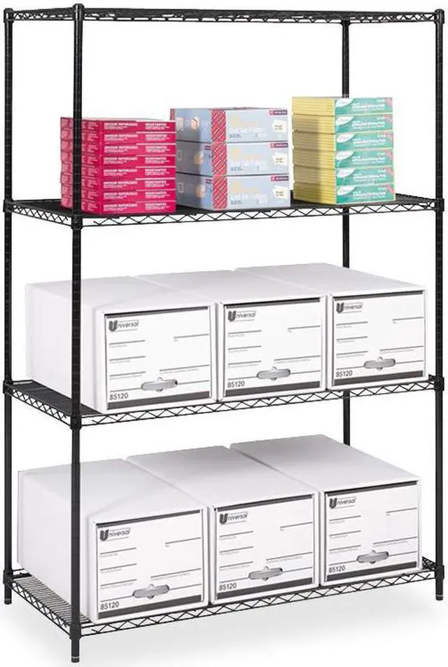 Alt view image 5 of 20 - Safco 5294BL Industrial Wire Shelving