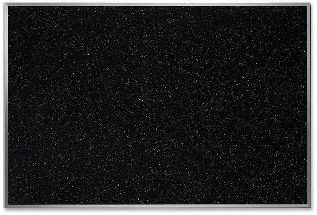 Alt view image 7 of 14 - 24.0" x 36.0" Aluminum Frame Recycled Rubber Bulletin Board - Confetti