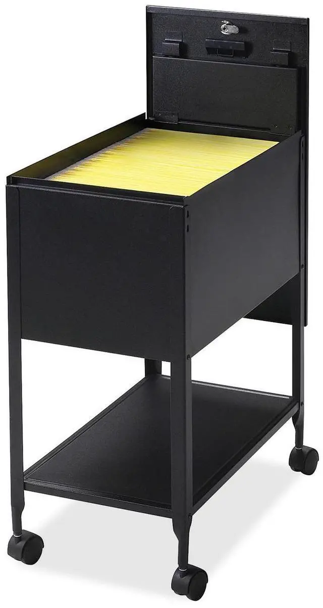 Alt view image 2 of 11 - Lorell Standard Mobile File Locking 13-1/2"x24-3/4"x28-1/4" BK 60177