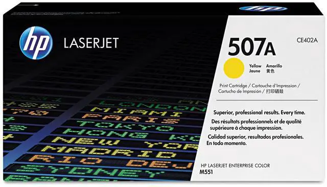 Alt view image 2 of 3 - HP 507A (CE402A-G) Yellow Original LaserJet Toner Cartridge for US Government