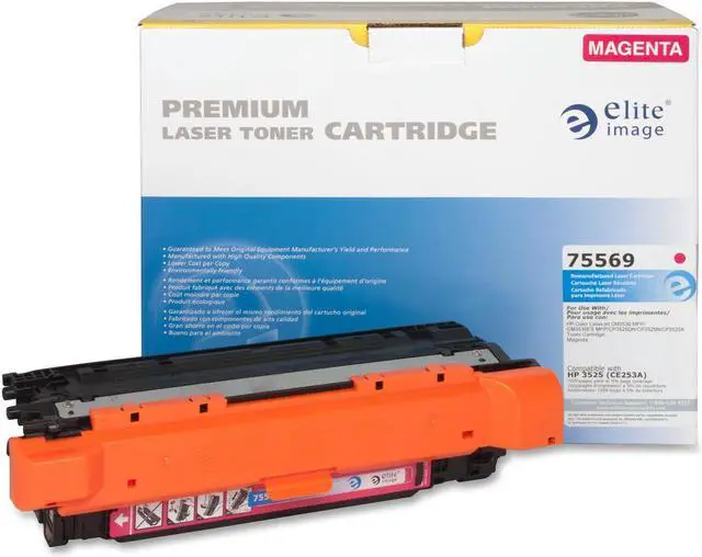 Alt view image 4 of 6 - Elite Image Compatible Magenta Toner Cartridge (Alternative for HP 504A/CE253A)