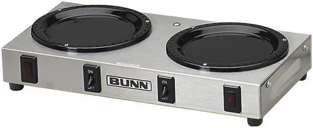 Alt view image 2 of 2 - BUNN WX2 Two Station Warmer Plate, 130 W - Stainless Steel - Stainless Steel