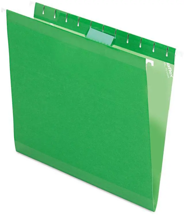 Alt view image 4 of 15 - Tops Pendaflex 415215BGR Reinforced Hanging Folders  Kraft  Letter  Bright Green  25/Box