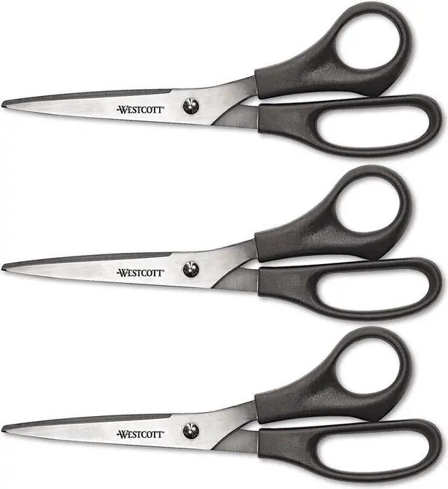 Alt view image 6 of 11 - Westcott Value Line Stainless Steel Shears 8" Long 3/Pack 13402