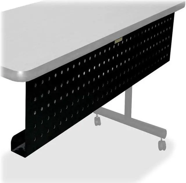 Main image of Lorell 60686 Rectangular Training Table Modesty Panel 66" Width x 3" Depth x 10" Height - Steel - Black