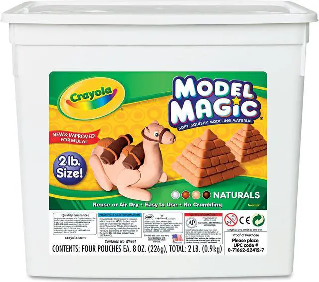 Alt view image 5 of 5 - Crayola Model Magic Modeling Compound Assorted Natural Colors 2 lbs. 232412
