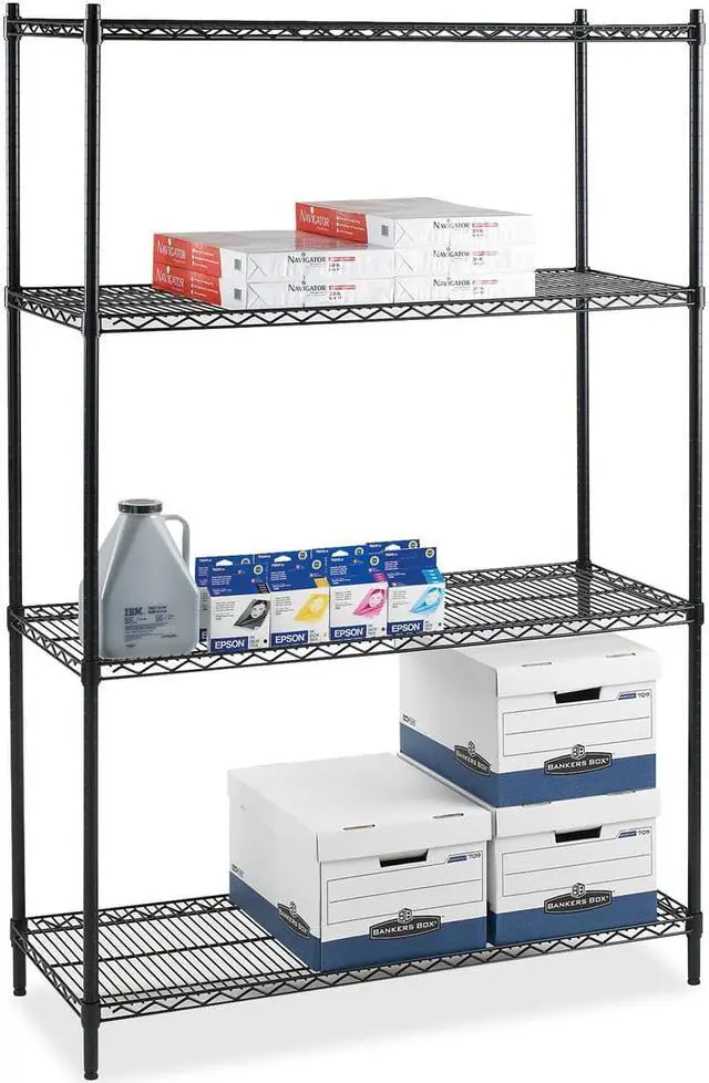 Alt view image 4 of 15 - LORELL Industrial Wire Shelving (LLR69140)