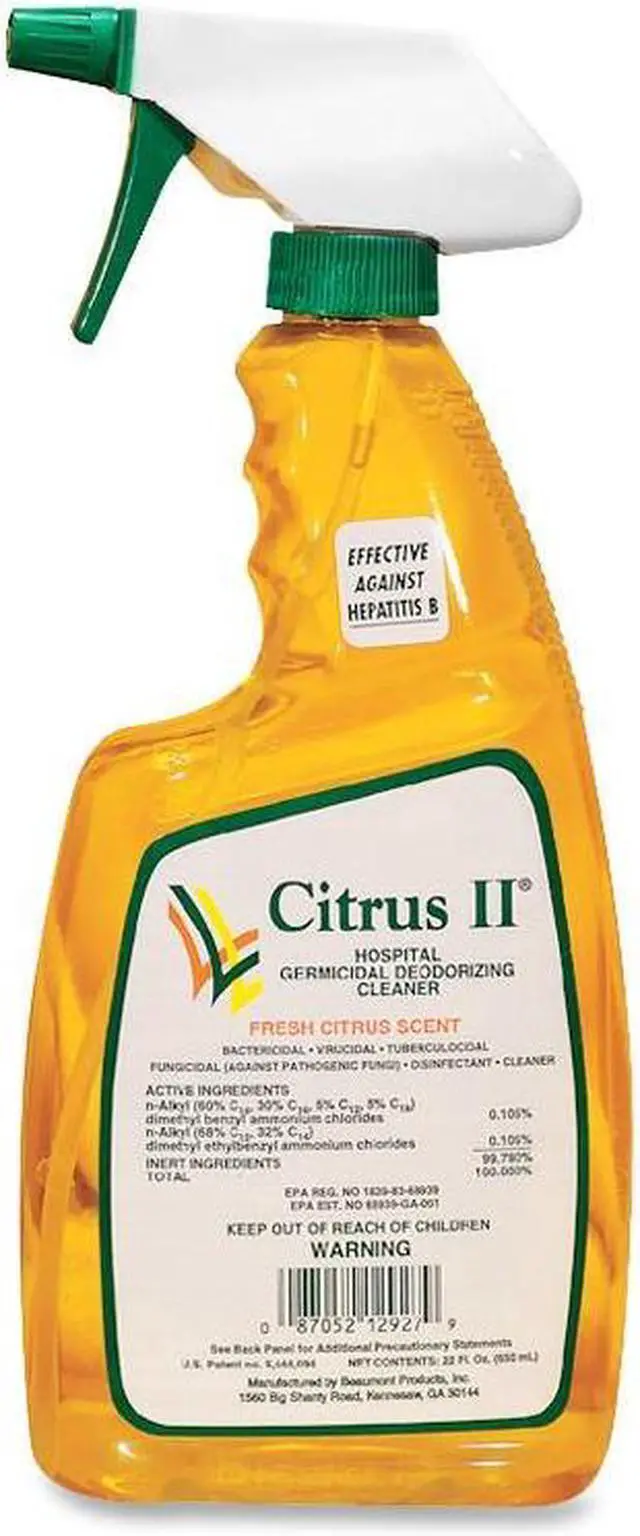 Alt view image 3 of 12 - Beaumont Citrus II Germicidal Cleaner 1 EA