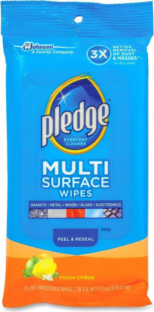 Alt view image 5 of 14 - Diversey Inc Surface Cleaning Wipes 25/PK 7"x8" Citrus Scent 644080EA