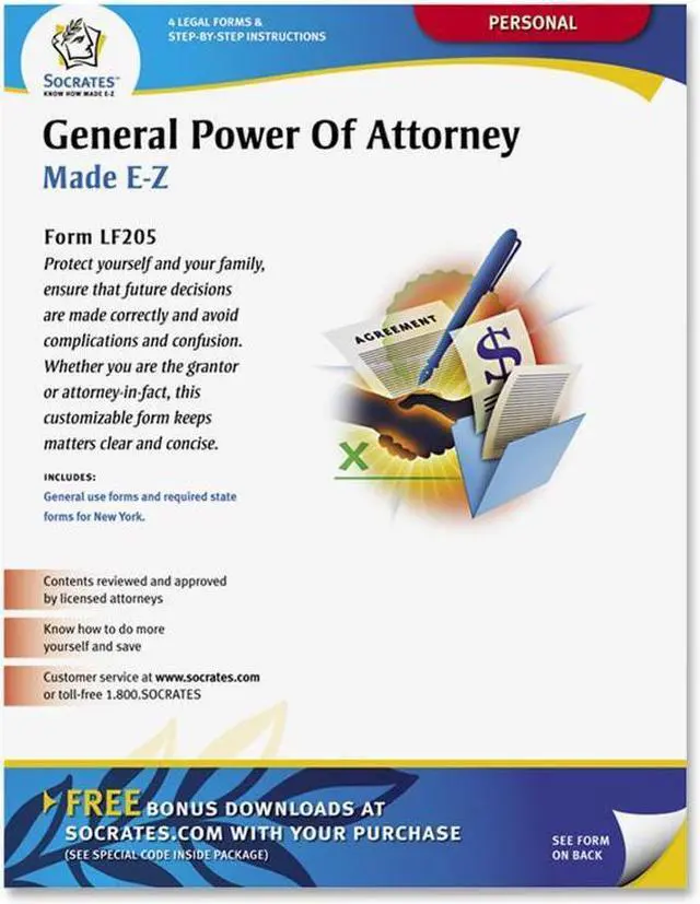 Alt view image 3 of 7 - General Power/Attorney Form Individual Will Handle Finances