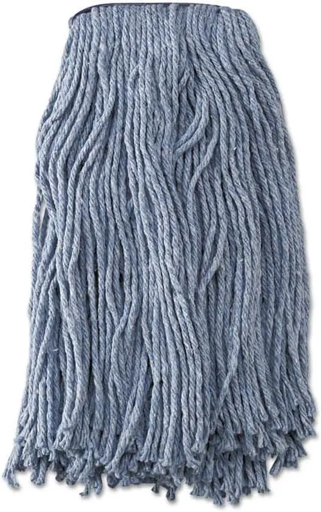 Main image of Boardwalk - UNS 2020B - Mop Head, Standard Head, Cotton/Synthetic Fiber, Cut-End, #20, Blue, 12/Carton