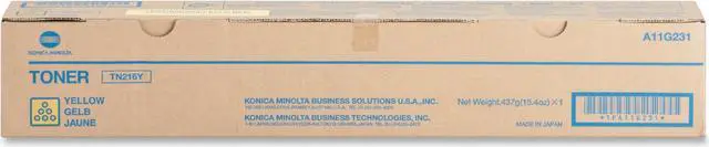 Main image of Konica Minolta Toner Cartridge f/220/280 26 000 Page Yield Yellow TN216Y