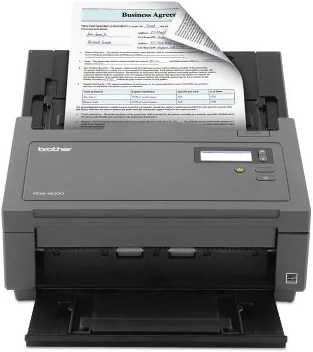 Alt view image 2 of 7 - Brother PDS-6000 600 x 600 dpi USB Color Desktop Scanner with Duplex for Higher Scan Volumes