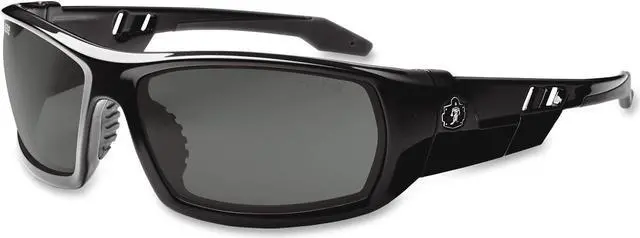Alt view image 2 of 9 - Ergodyne Smoke Lens Safety Glasses Black 50030