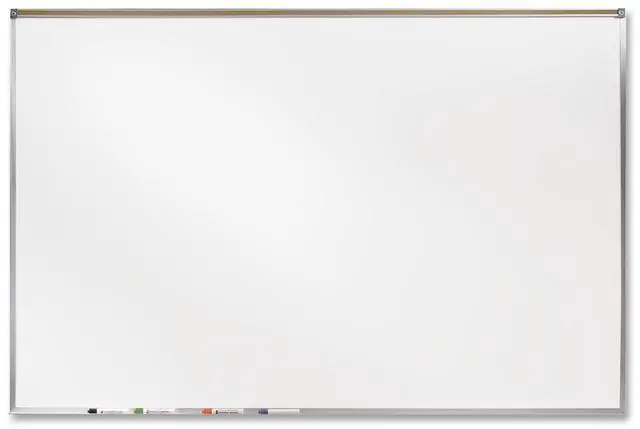 Alt view image 14 of 15 - Ghent 4' X 6' Feet Proma Porcelian Multimedia Boards Aluminum Framed Magnetic Projection / Markerboard With 1" Maprail
